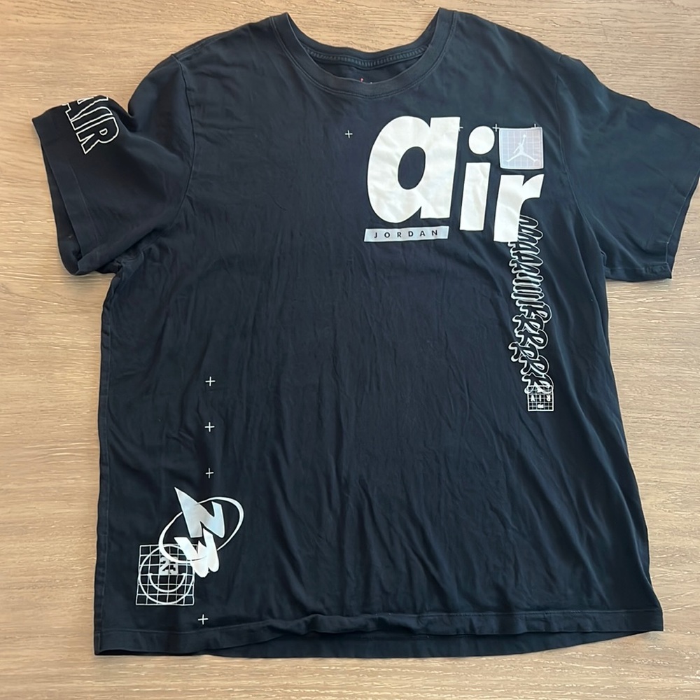 AIR JORDAN - Black Graphic T-shirt Circa 2006